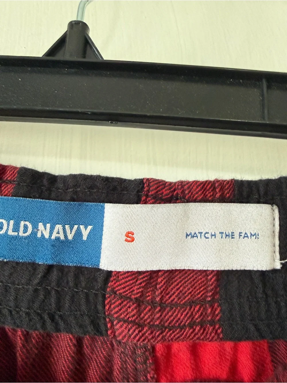 Red and Black Buffalo Plaid Lounge Pants Old Navy size S match the Fam!